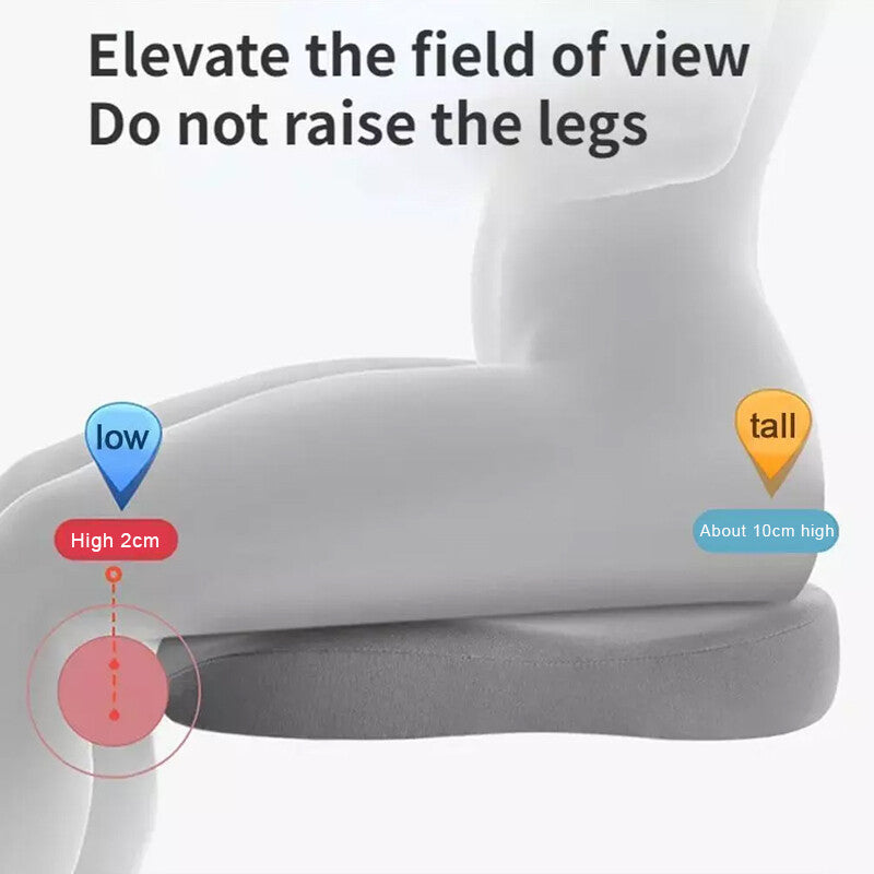 Memory Foam Car Seat Cushion For Driving Wedge Driver Booster Office Chair Pad.