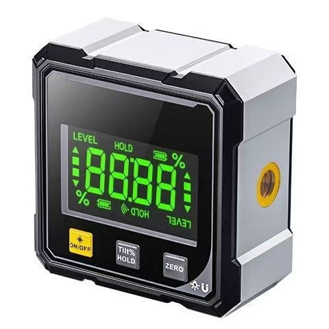 Electronic Digital Inclinometer Magnetic Suction Angle Meter 360 Degree Measurable Laser Level